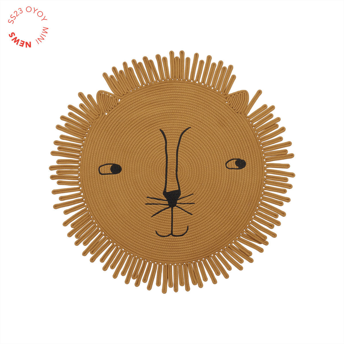 OYOY MINI Mara Lion Rug Wallhanger 302 Camel