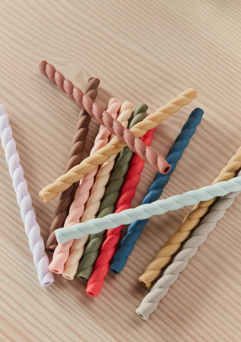 OYOY MINI Mellow Silicone Straw - Pack of 6 Straws