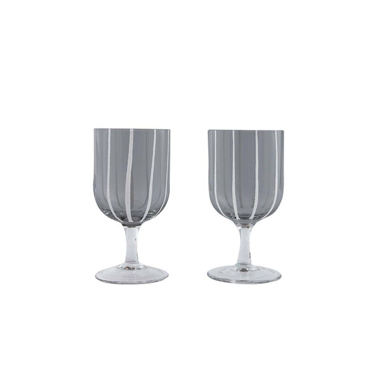 OYOY LIVING Mizu Wine Glass - Pack of 2 Dining Ware 203 Grey