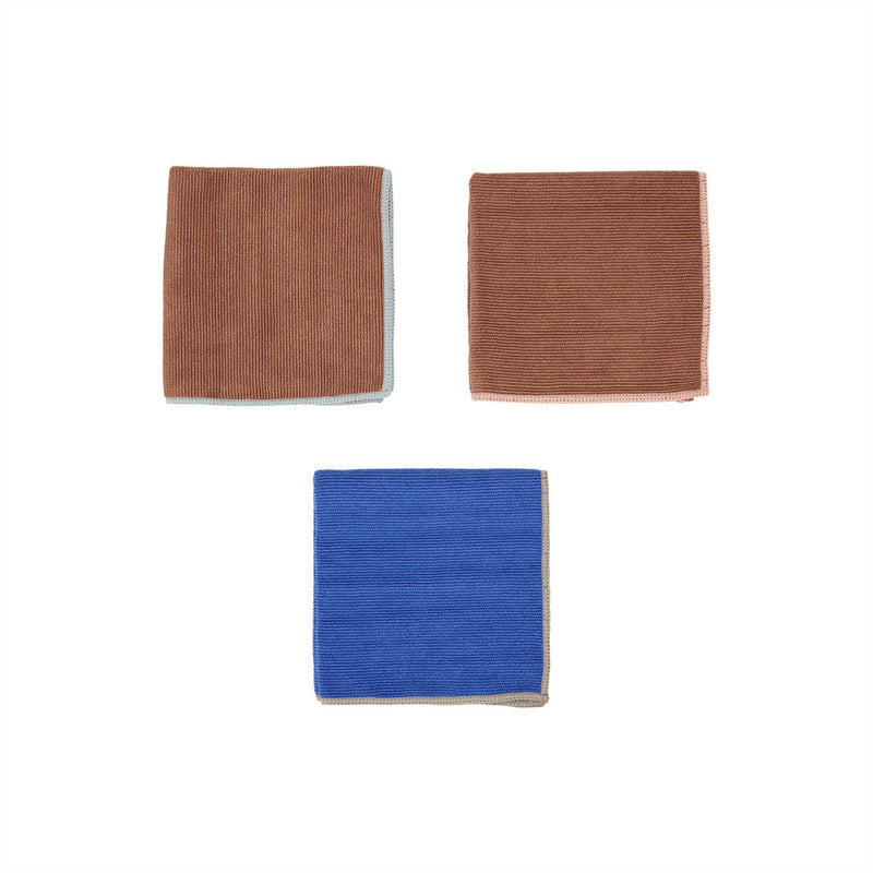 OYOY LIVING Mundus Microfiber Dish Cloth - Pack of 3 Dish Cloth & Mini Towel