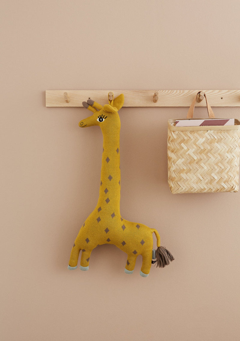 OYOY Living Design - OYOY MINI Noah Giraffe Cushion Soft Toys 804 Curry