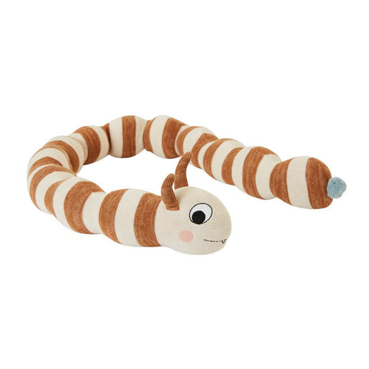 OYOY Living Design - OYOY MINI Leo Larva Figure Soft Toys 307 Caramel / Offwhite