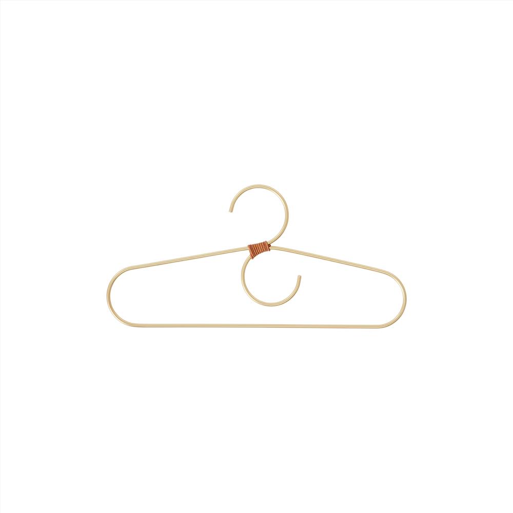 OYOY Living Design - OYOY MINI Hanger for kids - Tiny Fuku - 2 Pcs/Pack Hanger 904 Brass