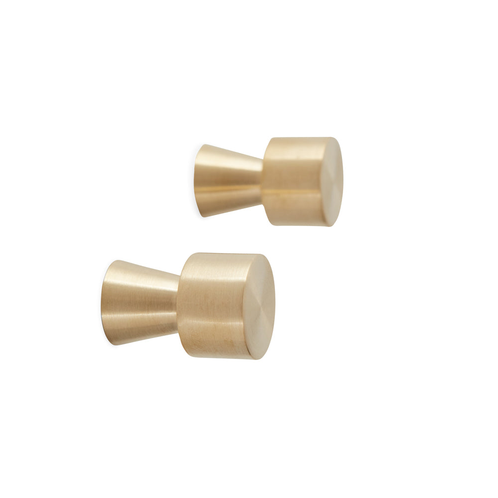 OYOY Living Design - OYOY LIVING Pin Hook / Knob - 2 Pcs/Pack Hook 904 Brass