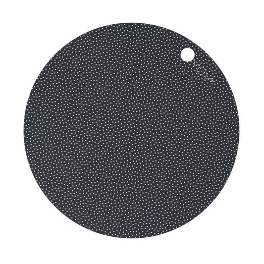 OYOY Living Design - OYOY LIVING Placemat Dot - 2 Pcs/Pack Placemat 204 Dark Grey