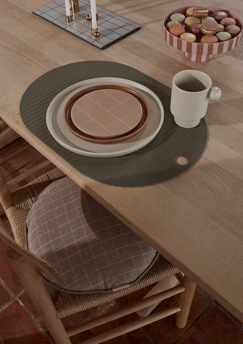 OYOY Living Design - OYOY LIVING Ribbo Placemat - 2 Pcs/Pack Placemat 706 Olive