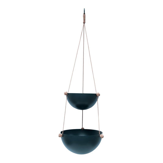 OYOY Living Design - OYOY LIVING Pif Paf Puf Hanging Storage - 2 Bowls Storage 204 Dark Grey