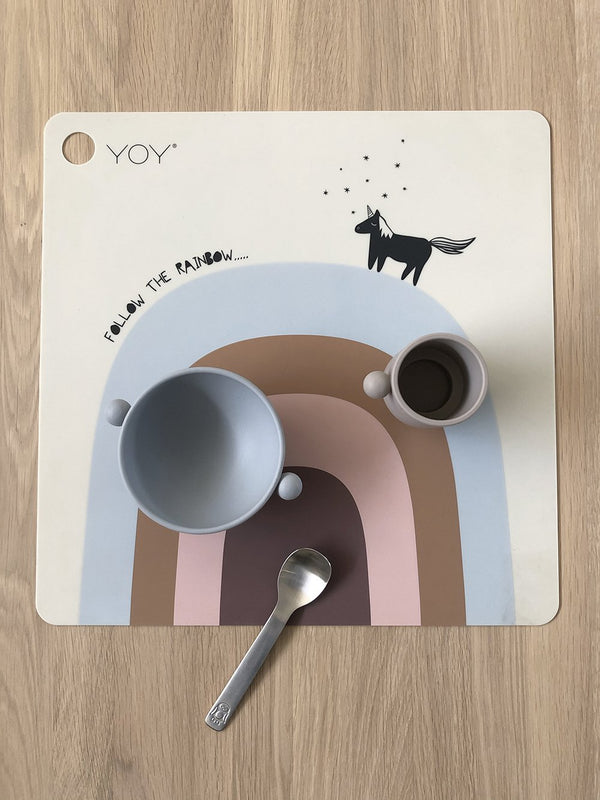 OYOY Living Design - OYOY MINI Placemat Follow The Rainbow Placemat 103 Beige