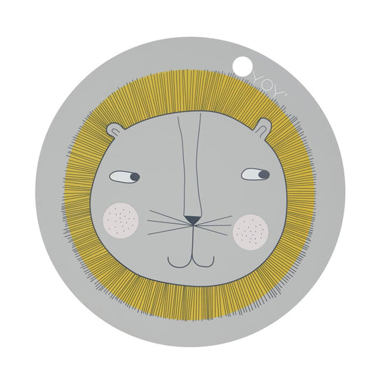 OYOY Living Design - OYOY MINI Placemat Lion Placemat 202 Light Grey