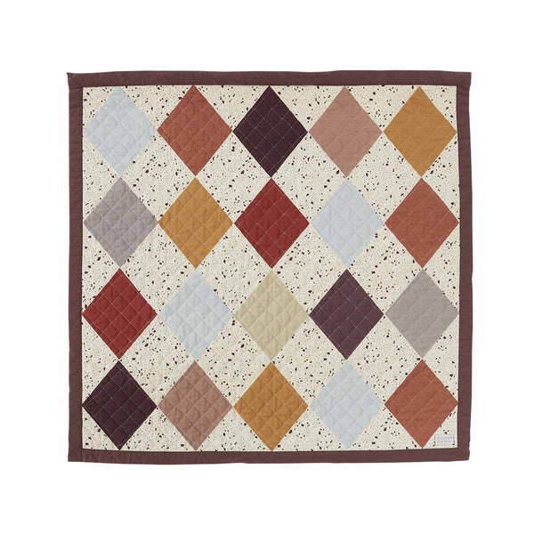 OYOY LIVING Quilted Aya Wall Rug - Large Wall decoration 301 Brown