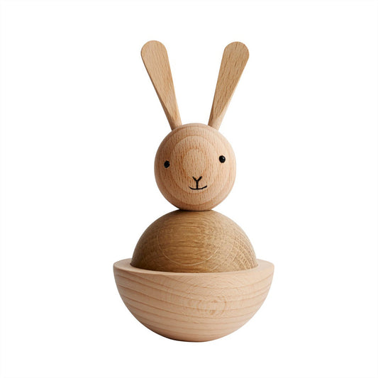 OYOY LIVING Rabbit Nature Wooden Animal 901 Nature