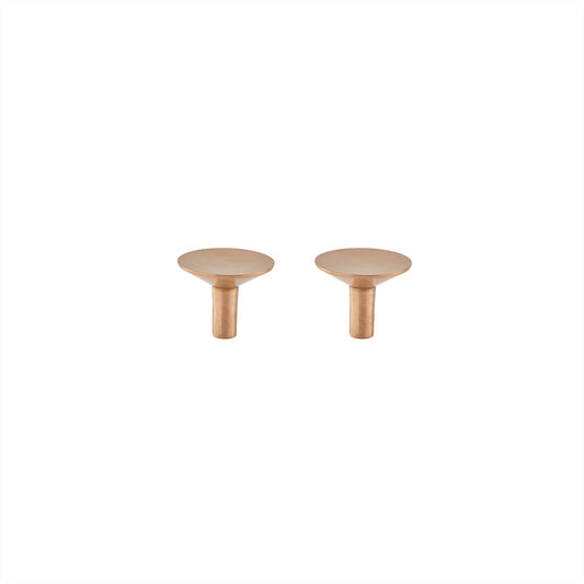 OYOY LIVING Rina Hook / Knob Large - Pack of 2 Hook 301 Brushed Brass