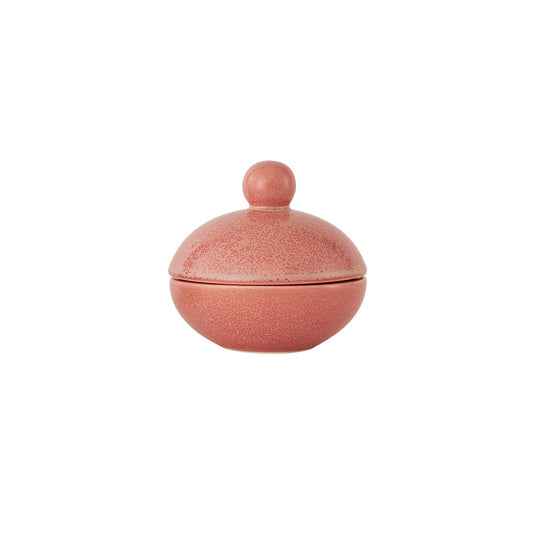 OYOY LIVING Saga Bonbonniere - Low Jar 408 Coral