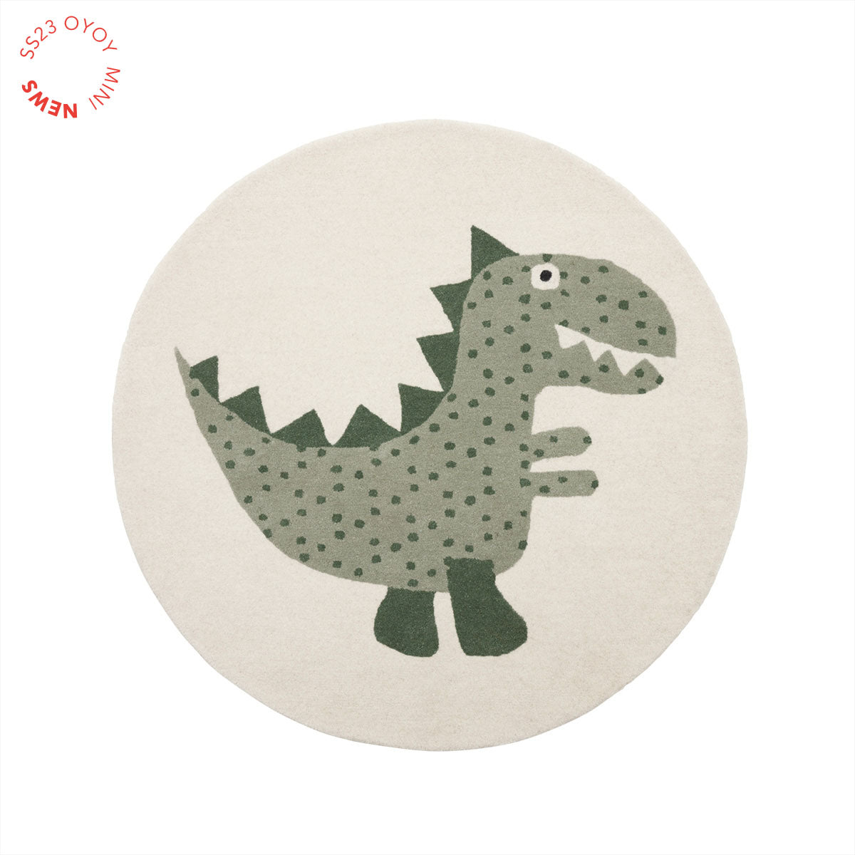 OYOY MINI Theo Dino Rug Rug 701 Green