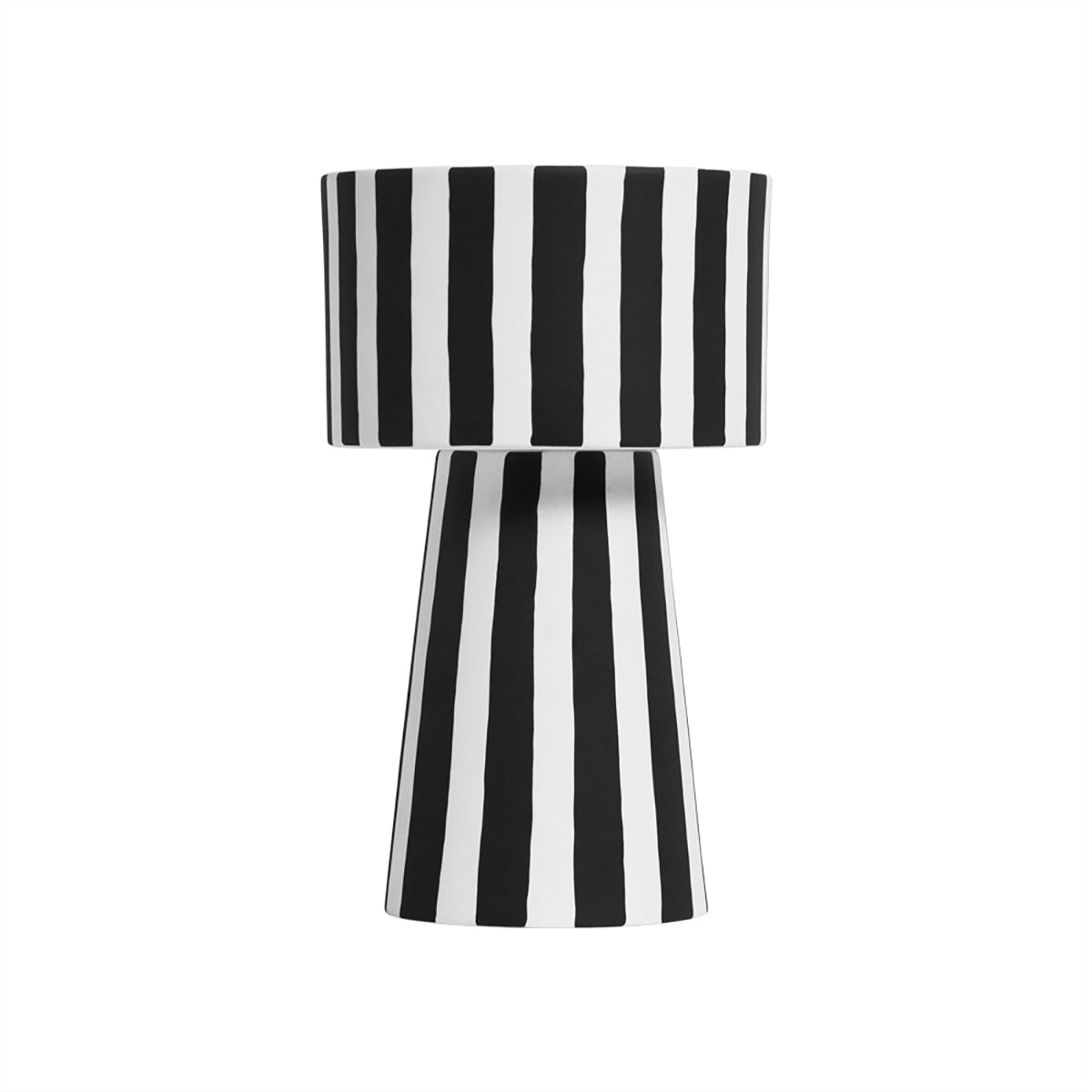 OYOY LIVING Toppu Pot - Large Vase 101 White / Black