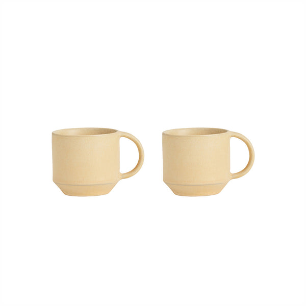 OYOY LIVING Yuka Espresso Cup - Pack of 2 Dining Ware 806 Butter