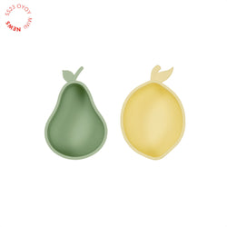 OYOY MINI Yummy Lemon & Pear Snack Bowl Dining Ware 801 Yellow / Green